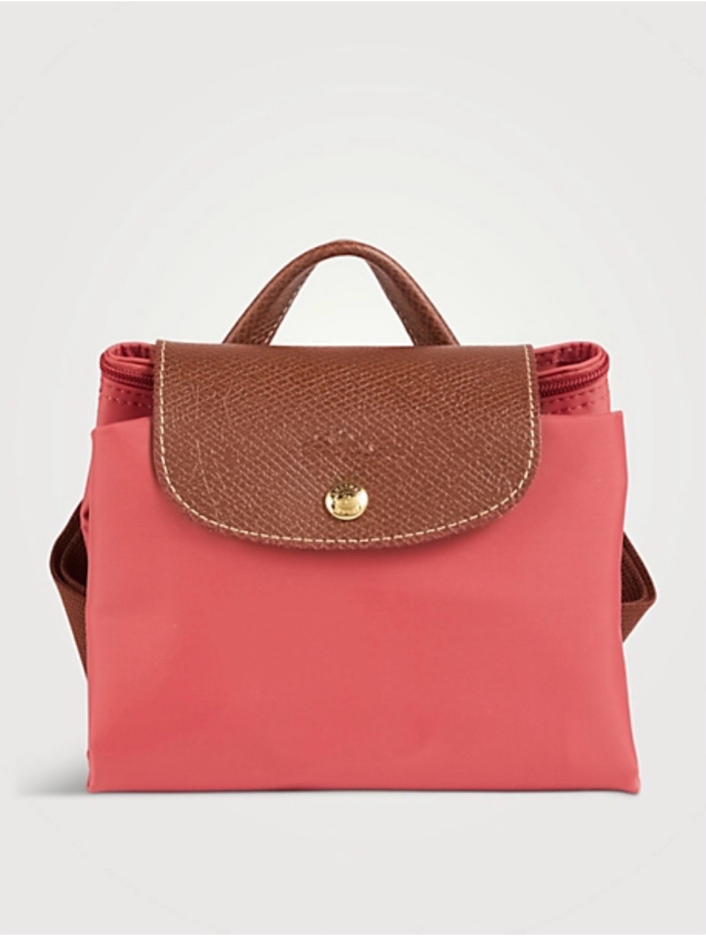 Longchamp Pink Le Pilage small backpack